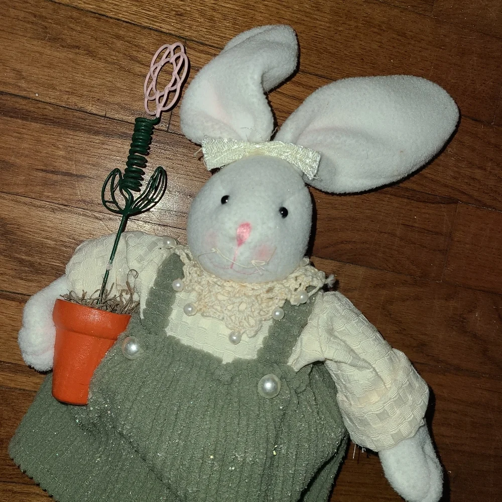 Stuffed Standing Rabbit Flower Pot 17